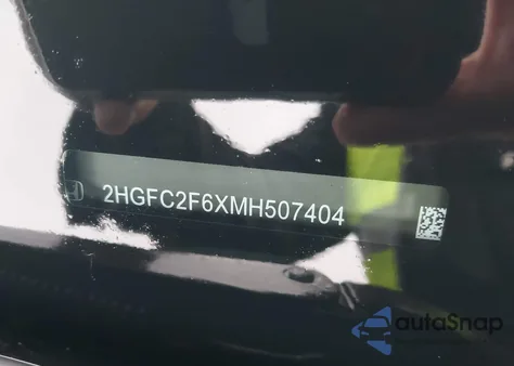 2021 Honda Civic Lx из США, поврежденный, VIN 2HGFC2F6XMH507404